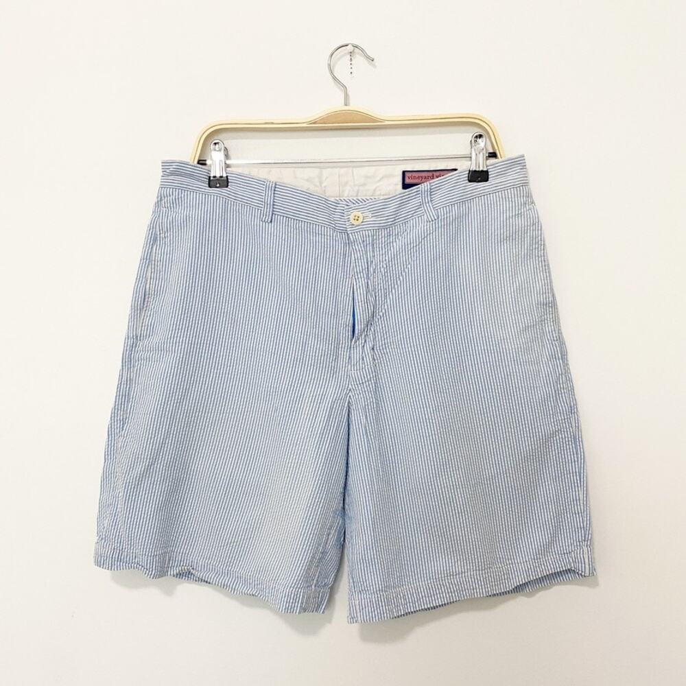 Vineyard Vines Blue Pinstripe Cargo Shorts Size 34
